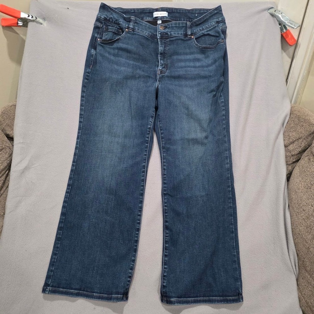 Lane Bryant High Rise Bootcut Jeans 20S Flex Magic Waistband Tummy Fit Dark Wash